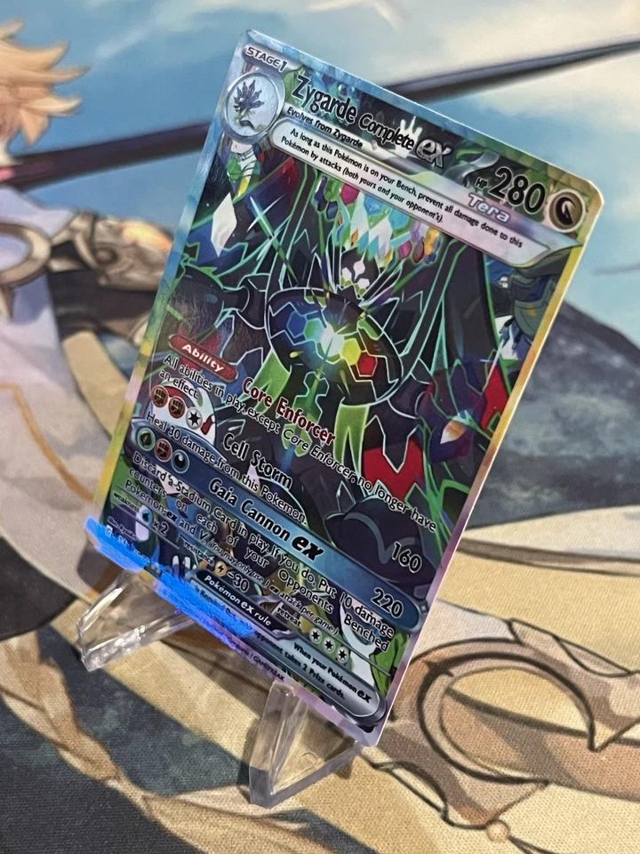 Pokemon Zygarde Ex Anima Doujin  ACG DIY Craft Full Art Custom Card New - Image 2 of 2