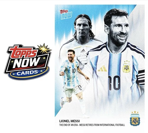 2026 Argentina Topps Now #1 Lionel Messi Retirement Card - PRESALE