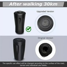 2 x Heavy Duty  11mm Walking Stick Rubber Ferrule Trekking Cane  Bottom End