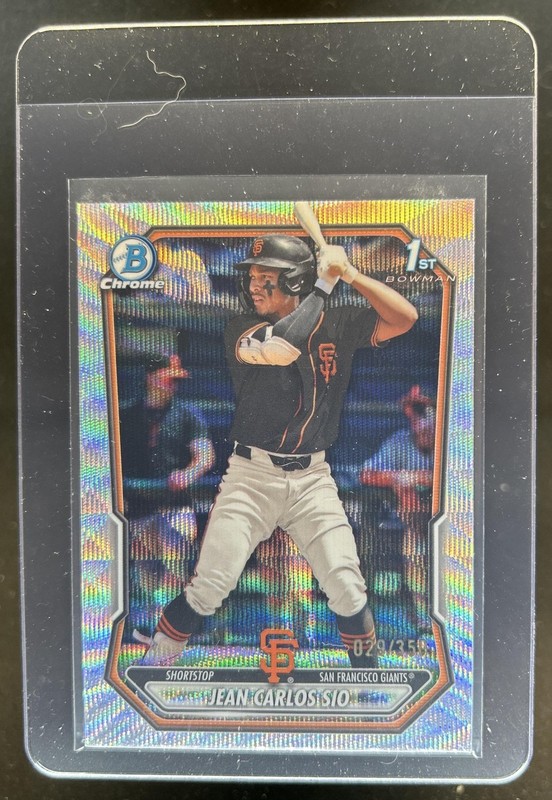 2026 Bowman Jean Carlos Sio Chrome Wave Refractor 1st Prospect #/350 Giants