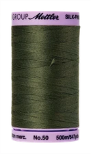 Burnt Olive 0731 | Silk-Finish Cotton 50wt - #9104 (500M / 547Y Spool) | Mettler