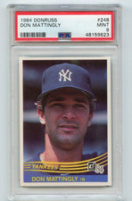 1984 DONRUSS #248 DON MATTINGLY ROOKIE RC PSA 9 Mint New York Yankee HOF