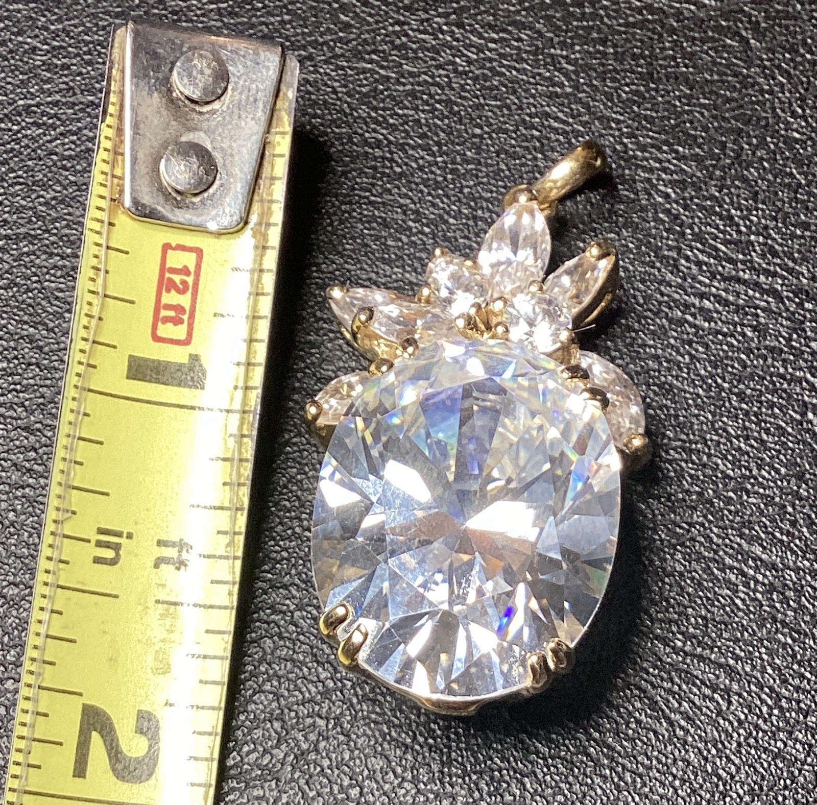 Stunning! Designer Hallmark Signed Large Clear Au… - image 3