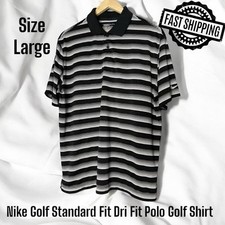 Nike Golf Standard Fit Dri Fit Polo Golf Shirt Men s Size Large FAST SHIPPING