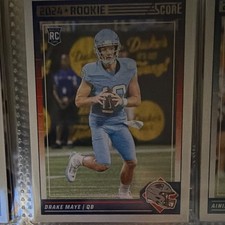 Score Drake Maye Rookie NFL Draft 2024 #2 New England Patriots Football NFL