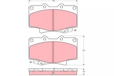 Bremsbeläge vorne TRW GDB1154 TOYOTA LAND CRUISER