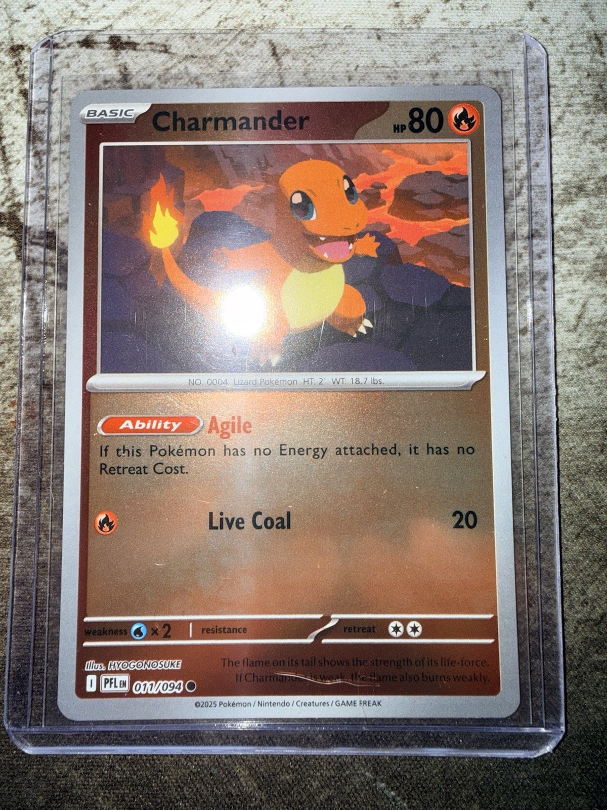 Charmander 011/094 Reverse Holo Pokemon TCG: Phantasmal Flames Near Mint (NM)