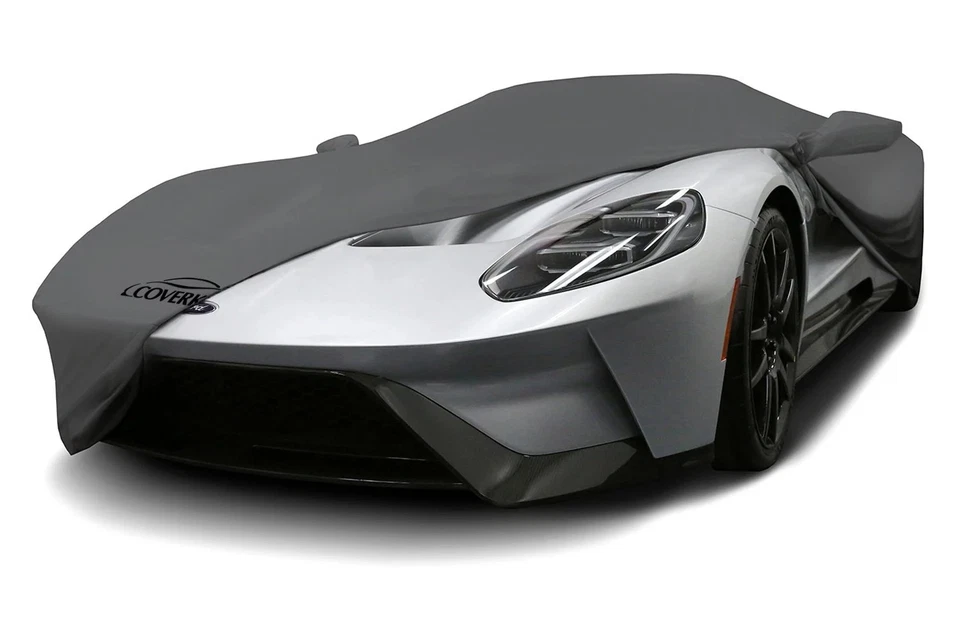 For Ford Fusion 06-09 Satin Stretch Indoor Metallic Gray Custom Car Cover Foto 3 de 4