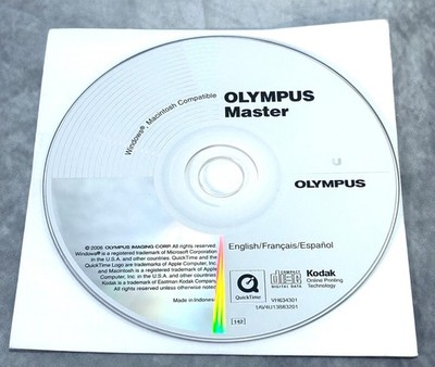 Olympus Master Software Installation CD ROM 2006 Win Mac Vintage Digital Camera