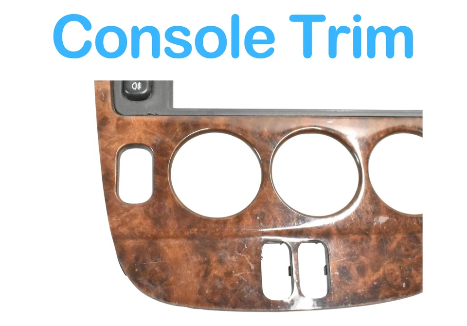 02-05 Mercedes W163 ML320 ML350 consola central bisel de madera 1636807236 OEM Foto 3 de 4