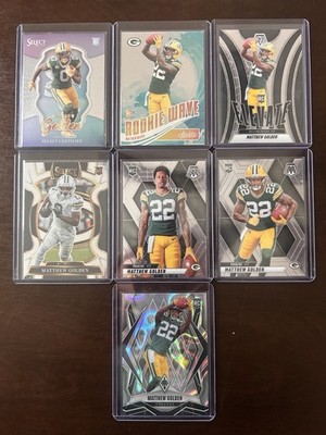 2025 Panini Matthew Golden 7 Card Rookie Lot Select Phoenix Silver Seismic