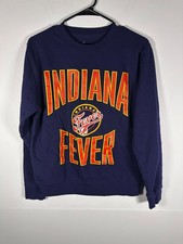 WNBA Sweatshirt Womens S Indiana Fever Navy Crewneck Long Sleeve Graphic Logo