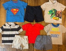 Toddler Baby Boy 18 18/24 Months Clothes Lot Summer Shorts Shirts Outfits Hero