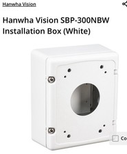 NEW Hanwha Vision IP Camera Installation Wall Mount Bracket SBP-300NBW White