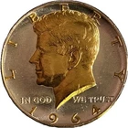 1964  - DANBURY MINT -  KENNEDY HALF DOLLAR - 90% silver