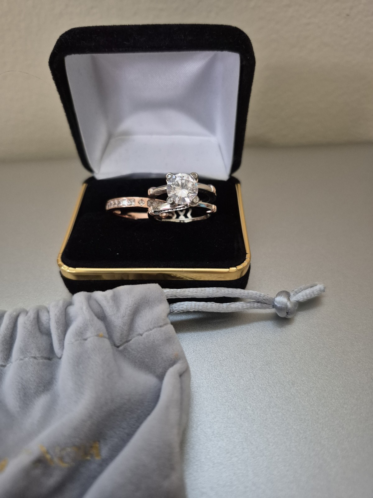 Jeulia Interchangeable Stackable Double Ring Set … - image 7