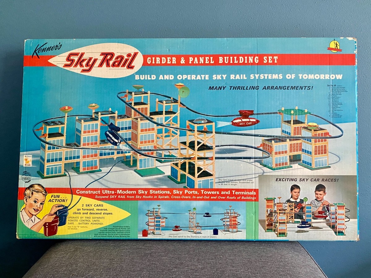 1963 Kenner Sky Rail Girder & Panel #18 in Original Box: See