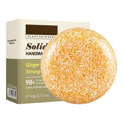 1 Pcs Shampoo Bar Voluminous Soap Remove Grease Solid Shampoo Plant Extract 60g