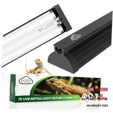 T5 10.0 UVB Reptile Light Fixture Combo Kit 8W - 8W-10.0-12.4IN