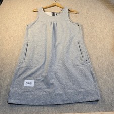Old Navy Womens Heather Gray Sleeveless Sweatshirt Shift Dress with Pockets M