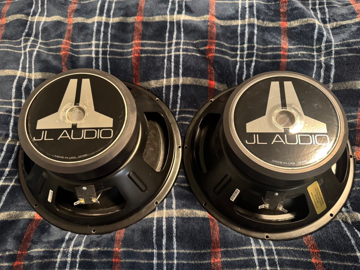2 JL Audio 12W6 Version 1 Dual 6ohm Old School Subwoofers W6 | eBay