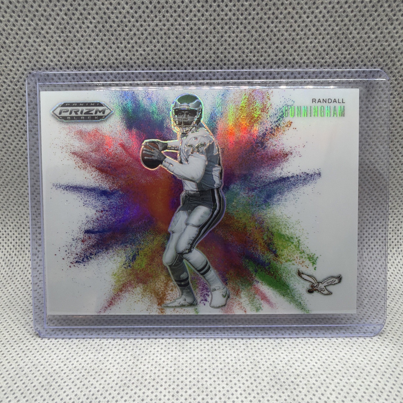 2025 Panini Prizm Black Randall Cunningham Colorblast Case Hit SSP
