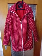 BPC by Bonprix Softshell JACKE Mantel Gr 44 L rot pink weiße Punkte DOTS Top
