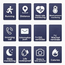 .  Red 116plus Smartwatch 1.3in TFT Color Screen Smart Bracelet