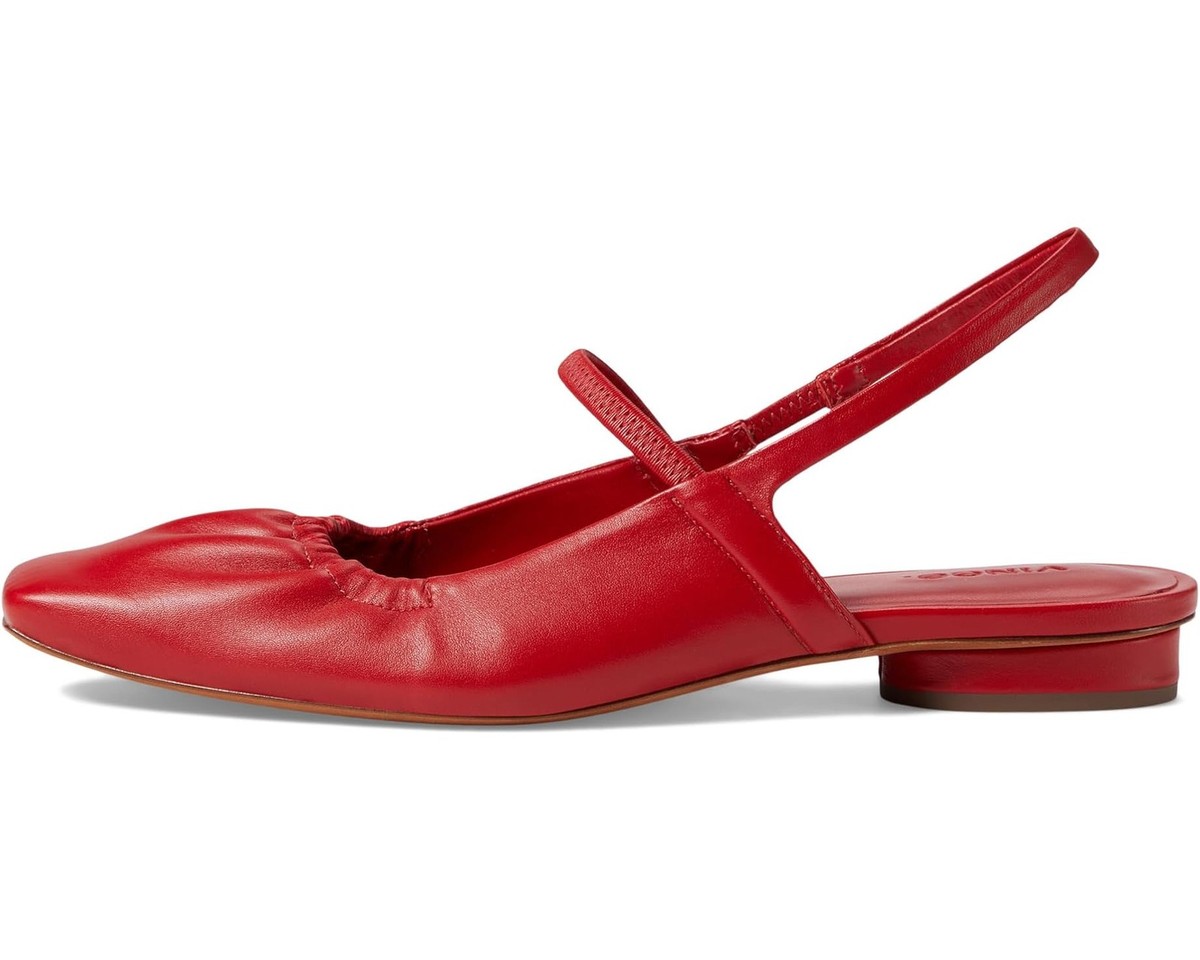 (取寄) ヴィンス レディース ベニス Vince women Vince Venice Crimson Red Leather Vince Venice Women's Crimson Red Flats NW/OB 5M | eBay