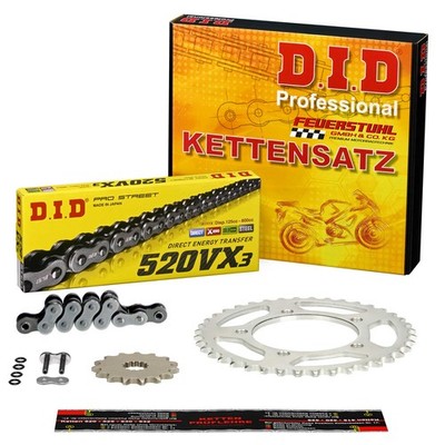 Kettensatz Honda CB 500 X (PC64) 19-23, DID VX3 EXTRA verstärkt, X-Ring