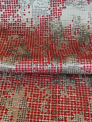 Designtex Pixel Cloud Cardinal Upholstery Material Fabric 41  x 56 
