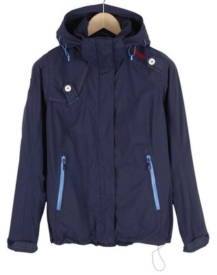BERGANS OF NORWAY 5007 Sandef Jord Damen Jacke S blau Kapuze leicht *
