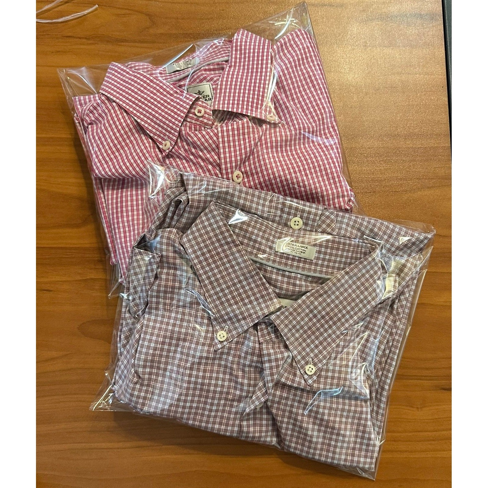 Peter Millar Bundle Two Button Down Shirts Red Ta… - image 1