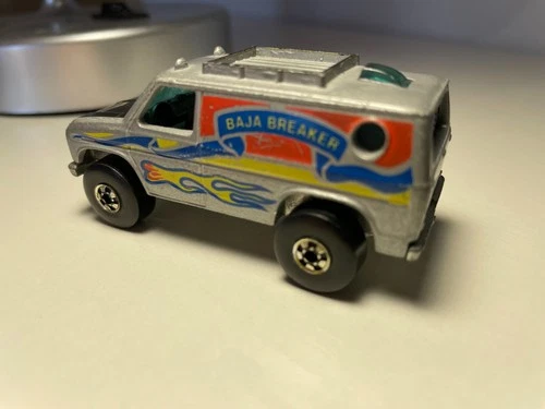 Vintage Hot Wheels Gray Baja Breaker Van Blackwall 1977 Hong Kong