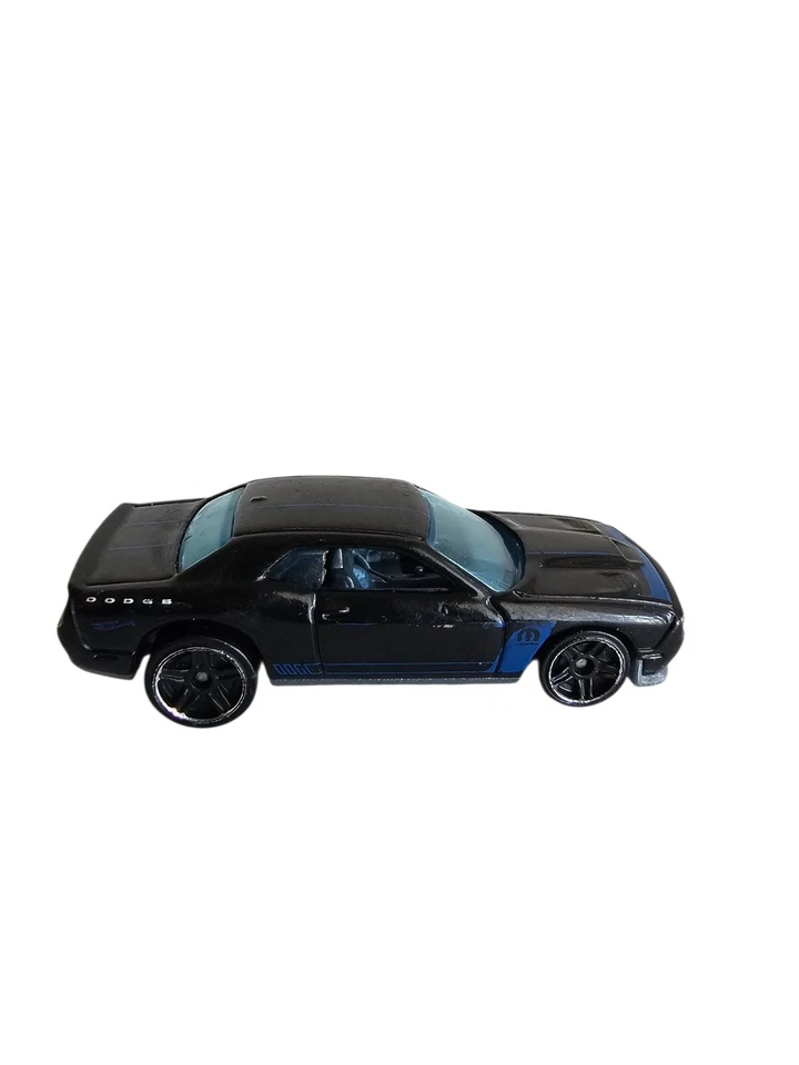 ¡Raro! Dodge Challenger SRT negro/azul Hot Wheels Muscle Mania 4/10 '15 Foto 3 de 4