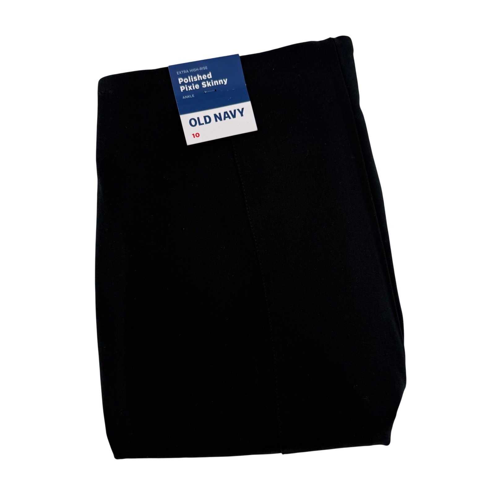Old Navy Polished Pixie Skinny Pants Black Extra High Rise Ankle Size 10 New