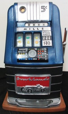 Mills 5c Brookland High Top Slot Machine Circa 1950 Fully Restored