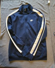 Nike Track Jacket Vintage 1990's Navy 2 stripe SZ Large