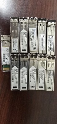 Lot of 11 Cisco HP Finisar SFP Transceivers GLC-SX-MM SFP-10G-SR J4858C