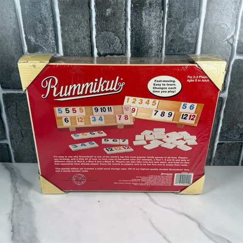 Sealed Rummikub Classic Board Game Wooden Box by Pressman 2016 Edition New - Picture 8 of 12