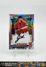 2021 Bowman Chrome Josh Winckowski Prospect Refractor Auto Red Sox #/499 SP AU