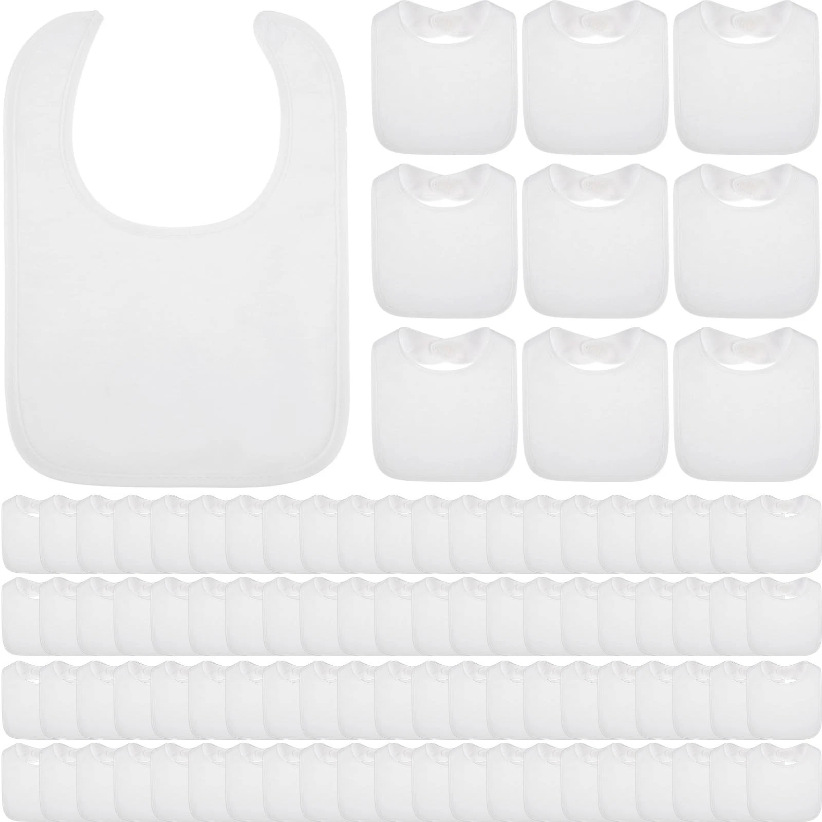 40 Pcs White Bibs for Baby Washable Reusable Waterproof Cotton Feeder Bibs wi...
Opens in a new wind