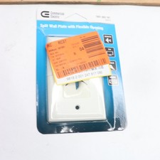 Commercial Electric White 1-Gang 1-Decorator/Rocker/1-Duplex Wall Plate 1-Pack 