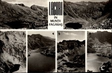 RPPC Lacuri in Muntii Fagaras vintage postcard b306