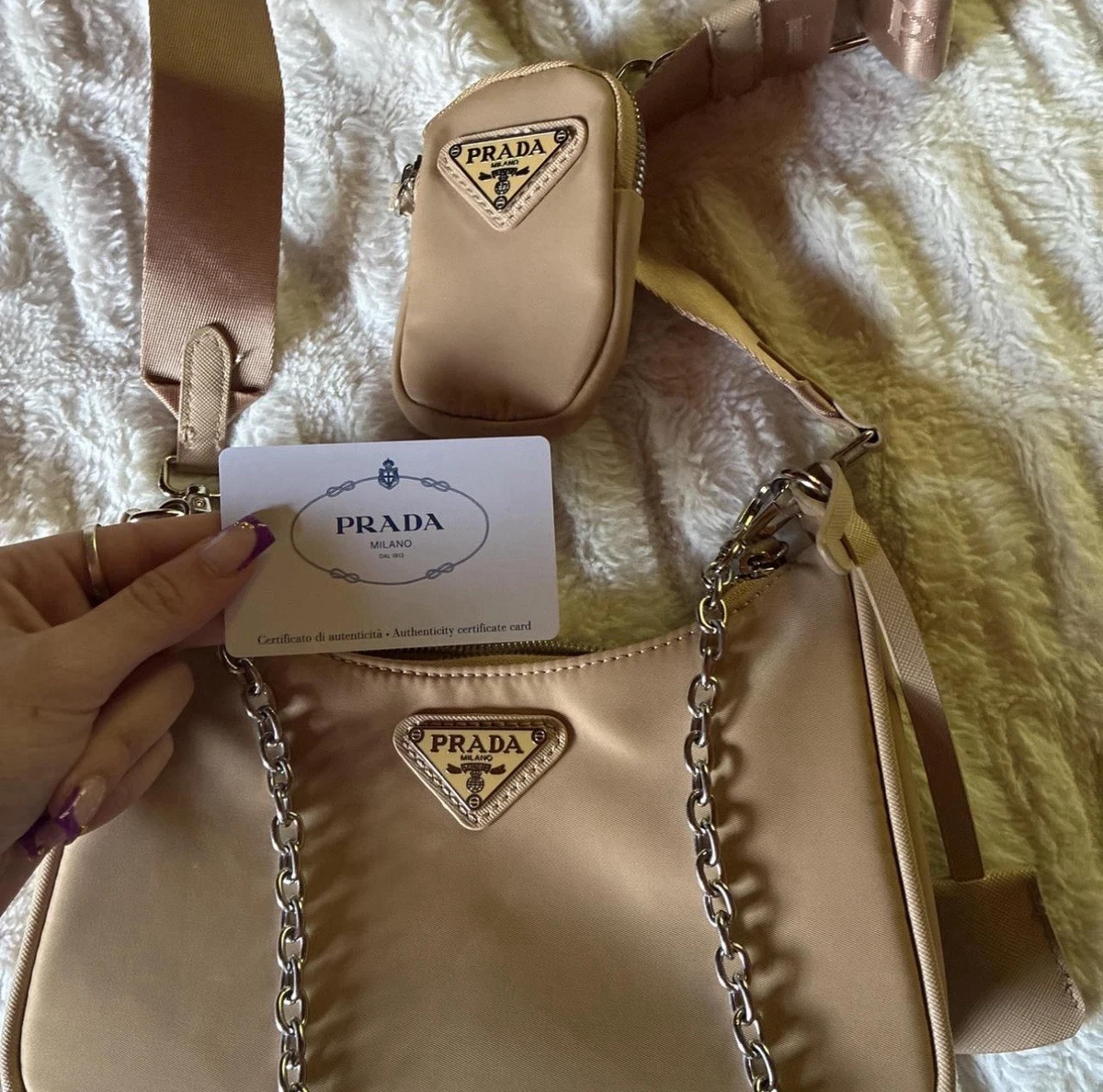 PRADA Nylon Exterior Shoulder Bag Bags & Handbags for Women for