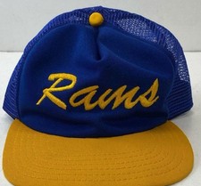 Vintage Los Angeles Rams 80s Snapback Truckers Cap NFL 3600