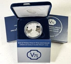 2020-W Proof American Silver Eagle Coin V75 Privy End of WWII - U.S. OGP W/COA