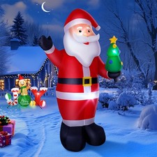 8FT Christmas Inflatables Giant Santa Claus 2025 NEW LED Outdoor Decoration UK