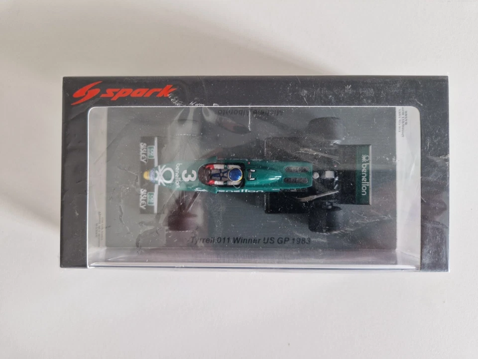 Spark 1/43 Tyrrell Ford 011 M. Alboreto - Winner Las Vegas 1983 US GP - S7286 - Immagine 2 di 4