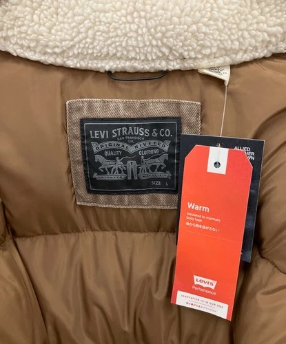 Levi's Down Jacket Men's Size L Brown New image 8